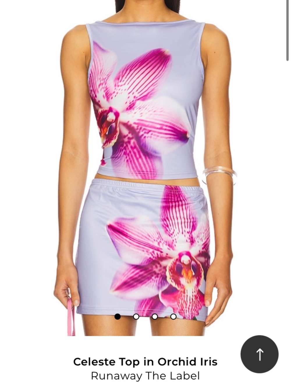 REVOLVE Runaway The Label Lavender & Pink Floral Cropped Tank Top